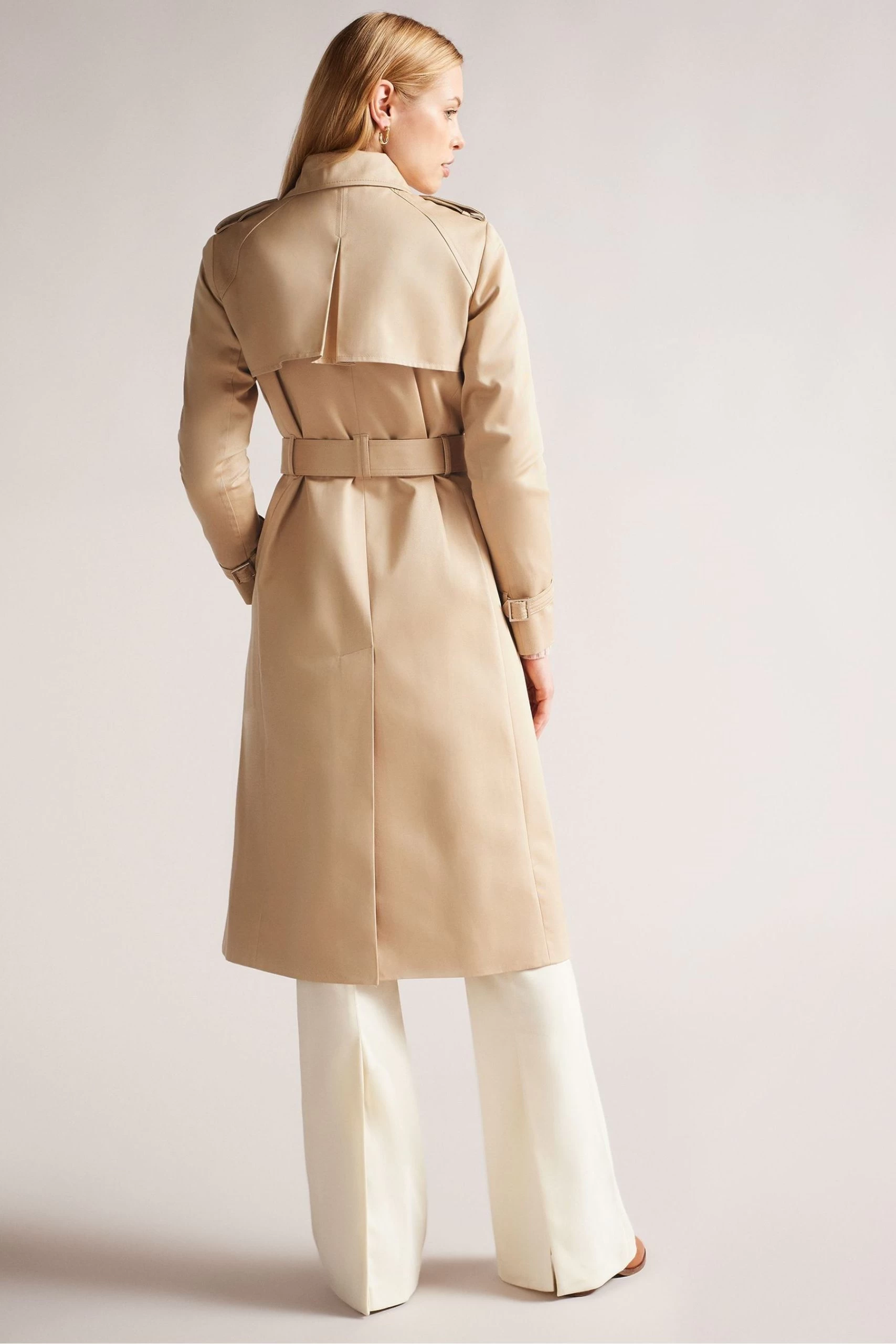 Ted Baker Natural Robbii Lightweight Trench Coat 4 Ted Baker Natural Robbii Lightweight Trench Coat - Image 2