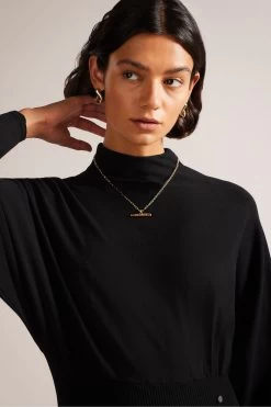 Ted Baker Alice Cocoon Black Midi Dress 10 Ted Baker Alice Cocoon Black Midi Dress -Ted Baker Shop A67873s4