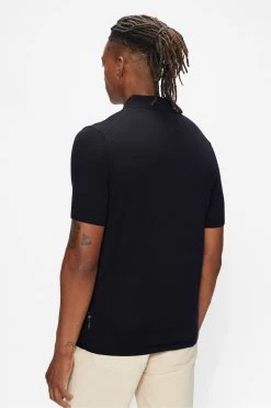 Ted Baker Blue Haworth Short-Sleeve Knitted Polo Shirt 8 Ted Baker Blue Haworth Short-Sleeve Knitted Polo Shirt -Ted Baker Shop A73139s2