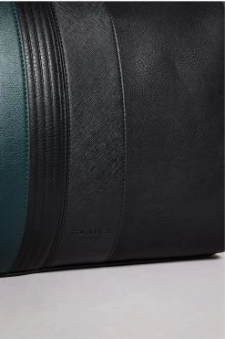 Ted Baker Black Evyday Striped Pu Holdall Bag -Ted Baker Shop A83287s3