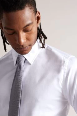 Ted Baker White Holmess Long Sleeve Slim Fit Shirt 9 Ted Baker White Holmess Long Sleeve Slim Fit Shirt -Ted Baker Shop A84849s3