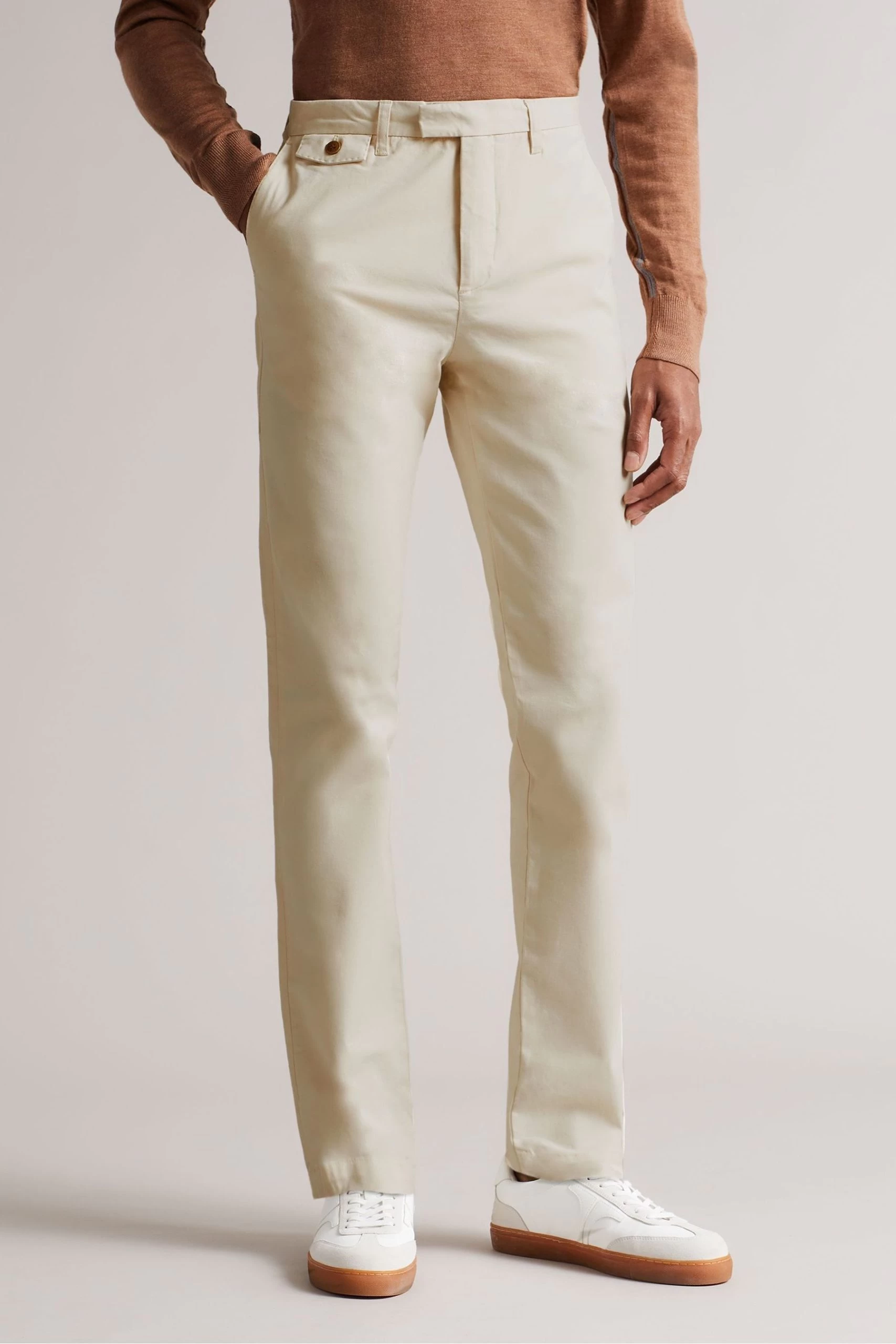 Ted Baker Genay Irvine White Fit Slim Chinos 3 Ted Baker Genay Irvine White Fit Slim Chinos