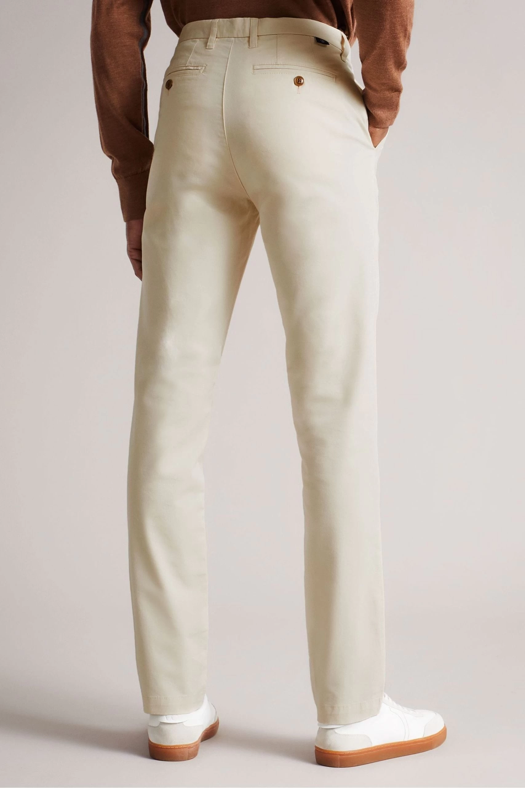 Ted Baker Genay Irvine White Fit Slim Chinos 4 Ted Baker Genay Irvine White Fit Slim Chinos - Image 2