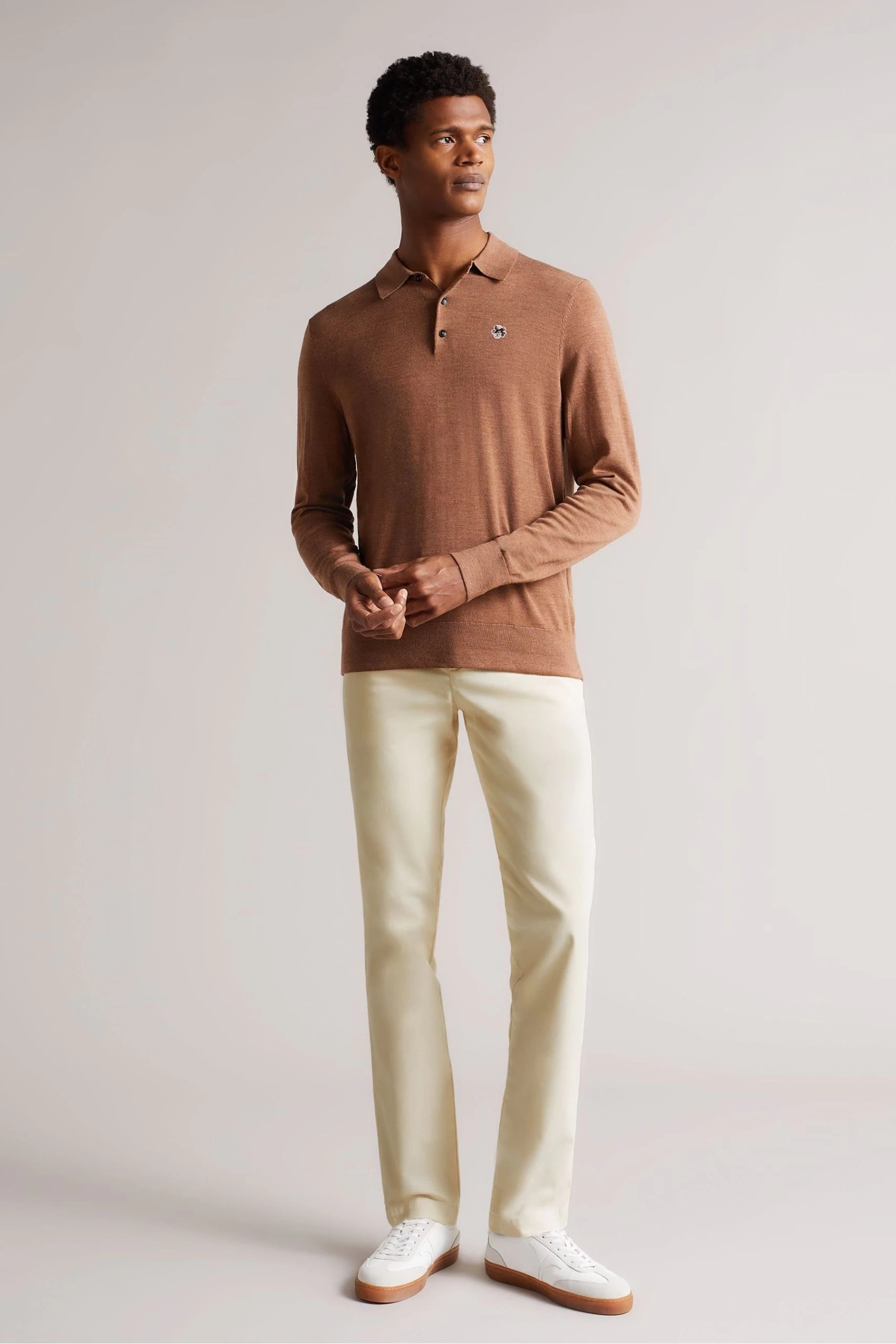 Ted Baker Genay Irvine White Fit Slim Chinos 5 Ted Baker Genay Irvine White Fit Slim Chinos - Image 3
