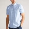 Ted Baker Capsho Blue Short Sleeve Oxford Shirt 1 Ted Baker Capsho Blue Short Sleeve Oxford Shirt -Ted Baker Shop A94 973s