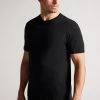 Ted Baker Hawking Black Plain T-Shirt 2 Ted Baker Hawking Black Plain T-Shirt -Ted Baker Shop A94960s