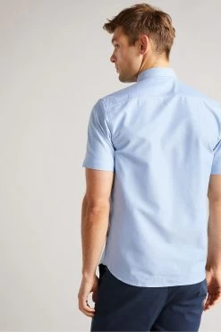Ted Baker Capsho Blue Short Sleeve Oxford Shirt 8 Ted Baker Capsho Blue Short Sleeve Oxford Shirt -Ted Baker Shop A94973s2