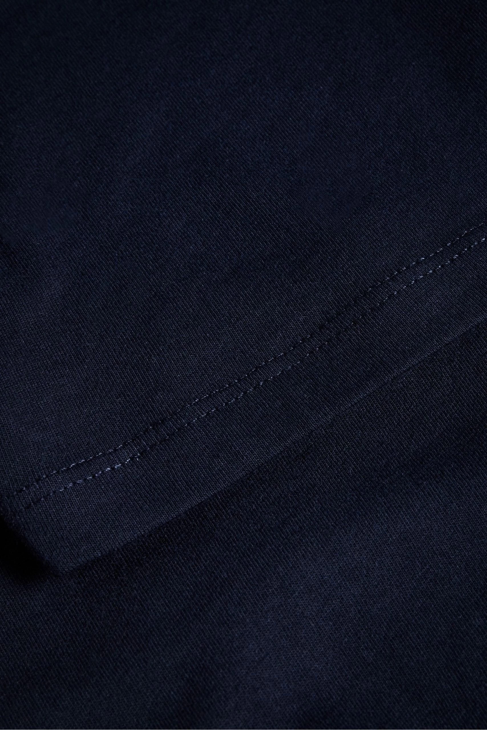 Ted Baker Hawking Navy Blue Plain T-Shirt 9 Ted Baker Hawking Navy Blue Plain T-Shirt - Image 7