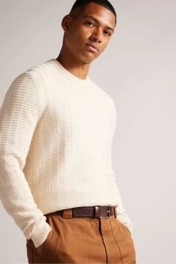 Ted Baker Brown Lined Embossed Leather Belt 9 Ted Baker Brown Lined Embossed Leather Belt -Ted Baker Shop C00597s4