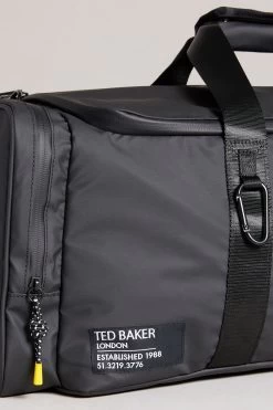 Ted Baker Hyke Black Rubberised Holdall Bag -Ted Baker Shop C02303s3