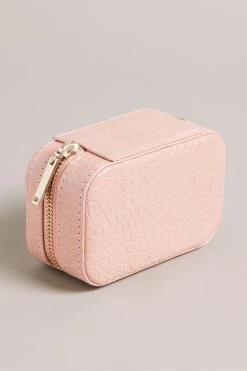 Ted Baker Pink Ivee Imitation Croc Effect Mini Jewellery Case 7 Ted Baker Pink Ivee Imitation Croc Effect Mini Jewellery Case -Ted Baker Shop C05313s2