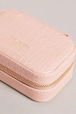 Ted Baker Pink Ivee Imitation Croc Effect Mini Jewellery Case 9 Ted Baker Pink Ivee Imitation Croc Effect Mini Jewellery Case -Ted Baker Shop C05313s4