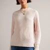 Ted Baker Pink Rashell Cashmere Blend Crew Neck Sweater -Ted Baker Shop C22149s