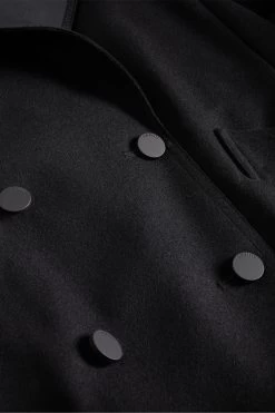 Ted Baker Oversized Hadleya Collar Belted Pea Black Coat 11 Ted Baker Oversized Hadleya Collar Belted Pea Black Coat -Ted Baker Shop C32413s5