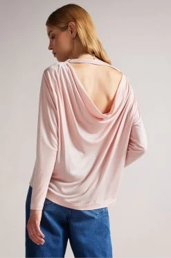 Ted Baker Pink Summyr Slash Neck Top 8 Ted Baker Pink Summyr Slash Neck Top -Ted Baker Shop C43552s2
