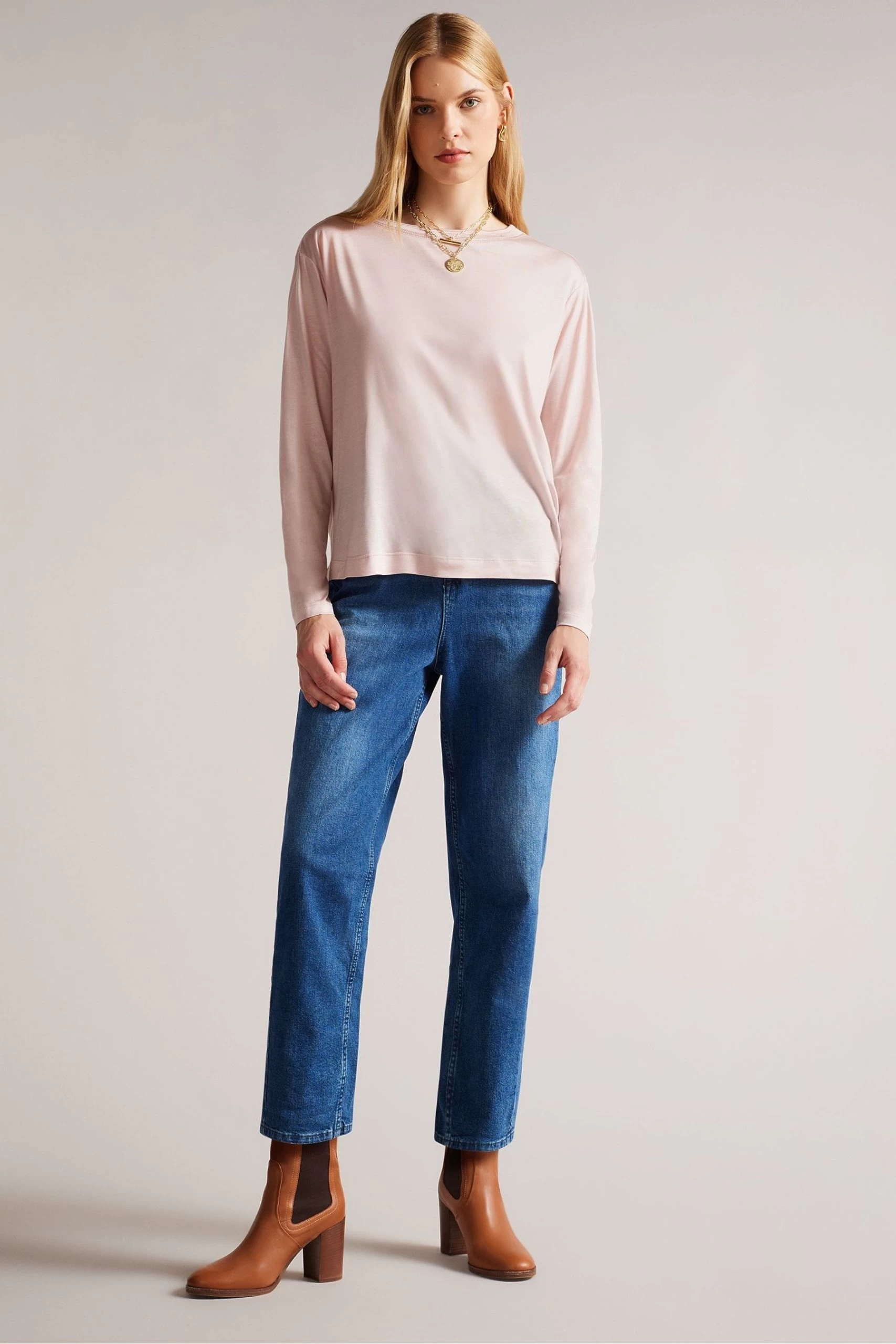 Ted Baker Pink Summyr Slash Neck Top 5 Ted Baker Pink Summyr Slash Neck Top - Image 3
