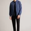 Ted Baker Dark Blue Elmhurst Technical Stretch Bomber Jacket 1 Ted Baker Dark Blue Elmhurst Technical Stretch Bomber Jacket -Ted Baker Shop C47137s