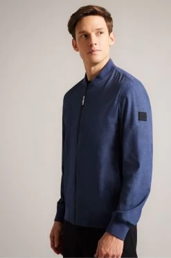 Ted Baker Dark Blue Elmhurst Technical Stretch Bomber Jacket 9 Ted Baker Dark Blue Elmhurst Technical Stretch Bomber Jacket -Ted Baker Shop C47137s3