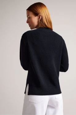 Ted Baker Light Grey Rashell Cashmere Blend Crew Neck Sweater 9 Ted Baker Light Grey Rashell Cashmere Blend Crew Neck Sweater -Ted Baker Shop C56606s3