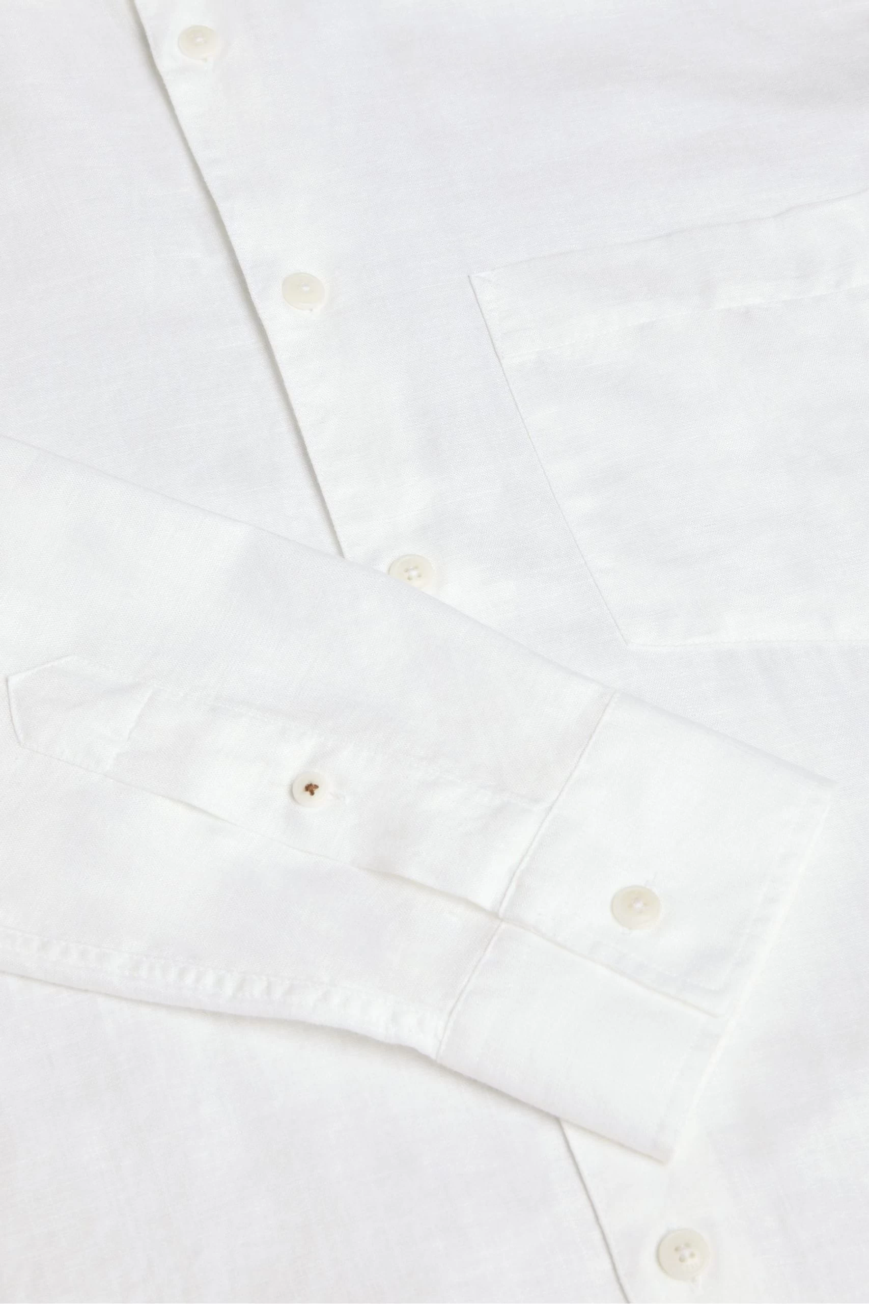 Ted Baker White Kingwel Long Sleeve Linen Shirt 7 Ted Baker White Kingwel Long Sleeve Linen Shirt - Image 5