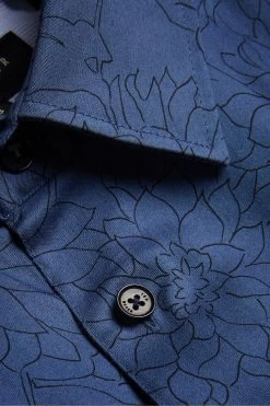 Ted Baker Blue Neale Slim Dense Floral Shirt 12 Ted Baker Blue Neale Slim Dense Floral Shirt -Ted Baker Shop C61660s5