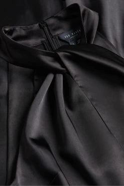 Ted Baker Renon Twist Neck Black Midi Dress 9 Ted Baker Renon Twist Neck Black Midi Dress -Ted Baker Shop C64291s4