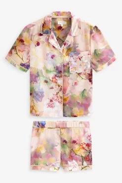 B By Ted Baker Satin Button Through Short Pyjama Set -Ted Baker Shop C67 272s10