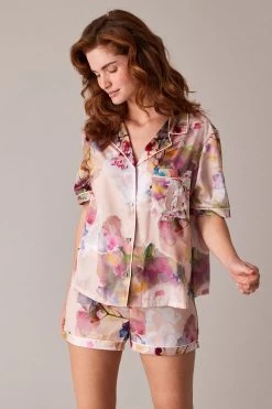 B By Ted Baker Satin Button Through Short Pyjama Set -Ted Baker Shop C67 272s3