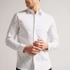 Ted Baker Kyme White Long Sleeve Ditsy Floral Shirt 1 Ted Baker Kyme White Long Sleeve Ditsy Floral Shirt -Ted Baker Shop C73190s