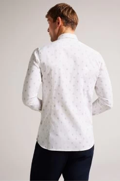 Ted Baker Kyme White Long Sleeve Ditsy Floral Shirt 8 Ted Baker Kyme White Long Sleeve Ditsy Floral Shirt -Ted Baker Shop C73190s2