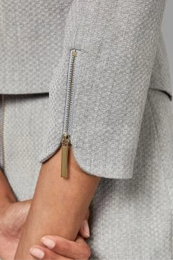 Ted Baker Michah Grey Cropped Textured Jacket 11 Ted Baker Michah Grey Cropped Textured Jacket -Ted Baker Shop C73560s4