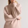Ted Baker Oversized Dusky Pink Ruby Funnel Neck Sweater 2 Ted Baker Oversized Dusky Pink Ruby Funnel Neck Sweater -Ted Baker Shop C75697s