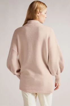 Ted Baker Oversized Dusky Pink Ruby Funnel Neck Sweater 8 Ted Baker Oversized Dusky Pink Ruby Funnel Neck Sweater -Ted Baker Shop C75697s2