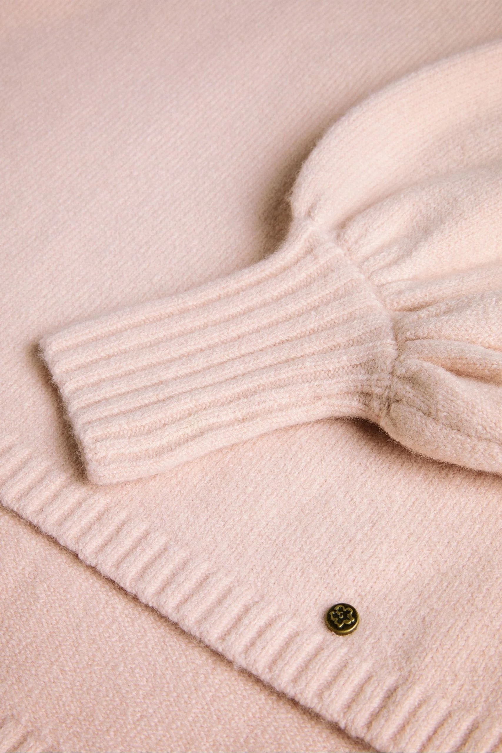 Ted Baker Oversized Dusky Pink Ruby Funnel Neck Sweater 7 Ted Baker Oversized Dusky Pink Ruby Funnel Neck Sweater - Image 5