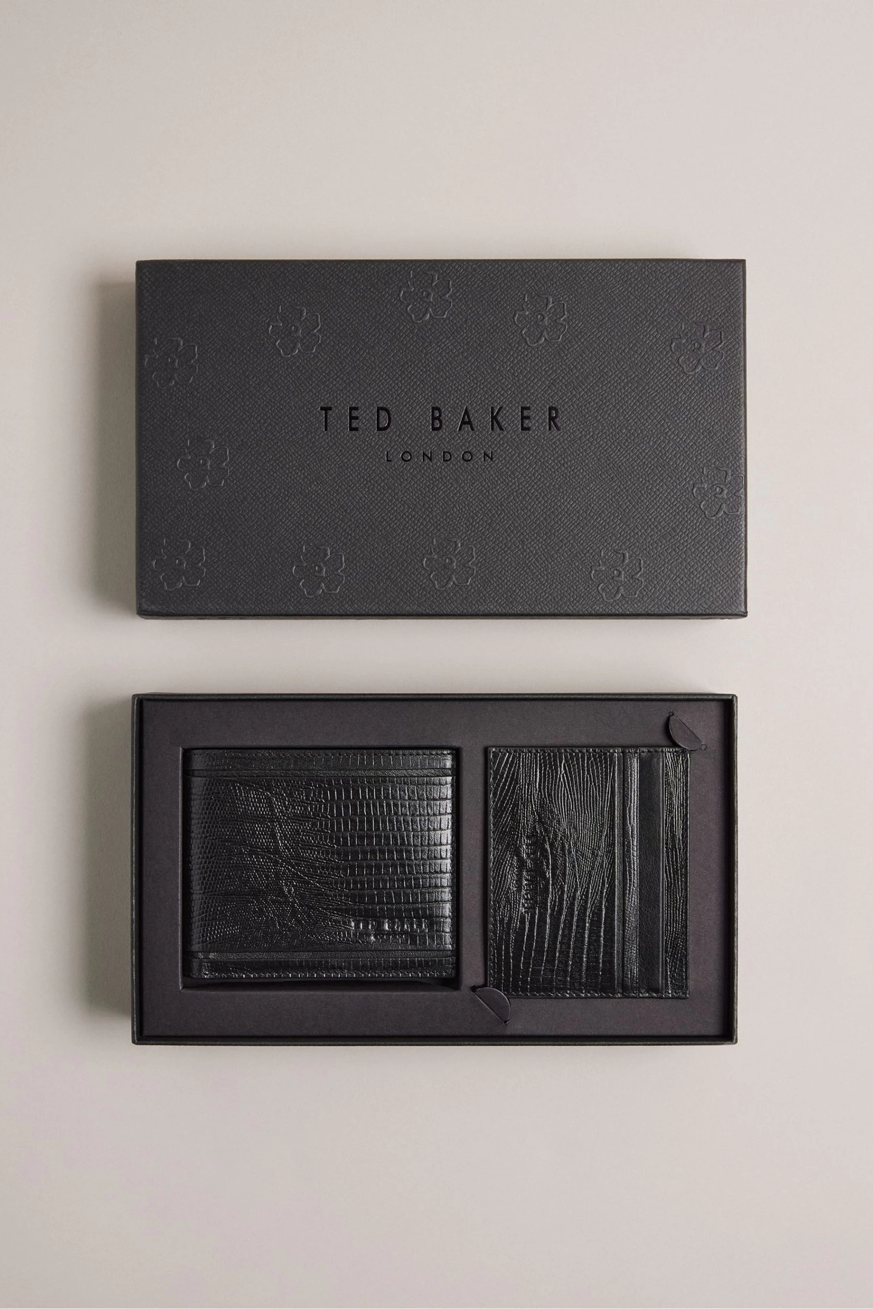 Ted Baker Stevset Black Wallet Cardholder Set 3 Ted Baker Stevset Black Wallet Cardholder Set