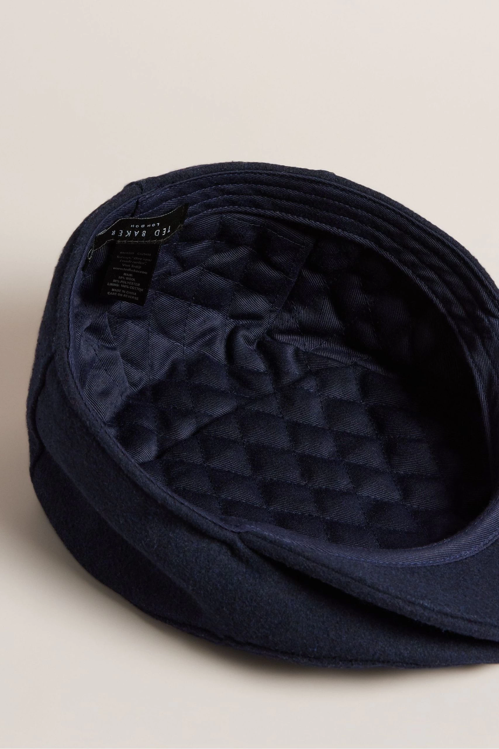 Ted Baker Blue Alfrede Flat Cap 4 Ted Baker Blue Alfrede Flat Cap - Image 2