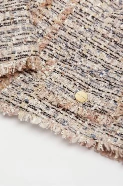 Ted Baker Pink Renata Cropped Boucle Jacket With Fray Detail 15 Ted Baker Pink Renata Cropped Boucle Jacket With Fray Detail -Ted Baker Shop C89726s6