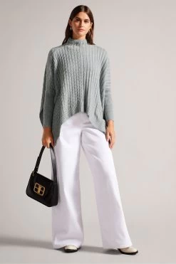 Ted Baker Grey Joilla Funnel Neck Jumper 9 Ted Baker Grey Joilla Funnel Neck Jumper -Ted Baker Shop C92077s3