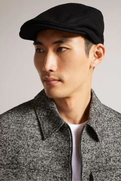 Ted Baker Alfrede Black Flat Cap 9 Ted Baker Alfrede Black Flat Cap -Ted Baker Shop D14605s4