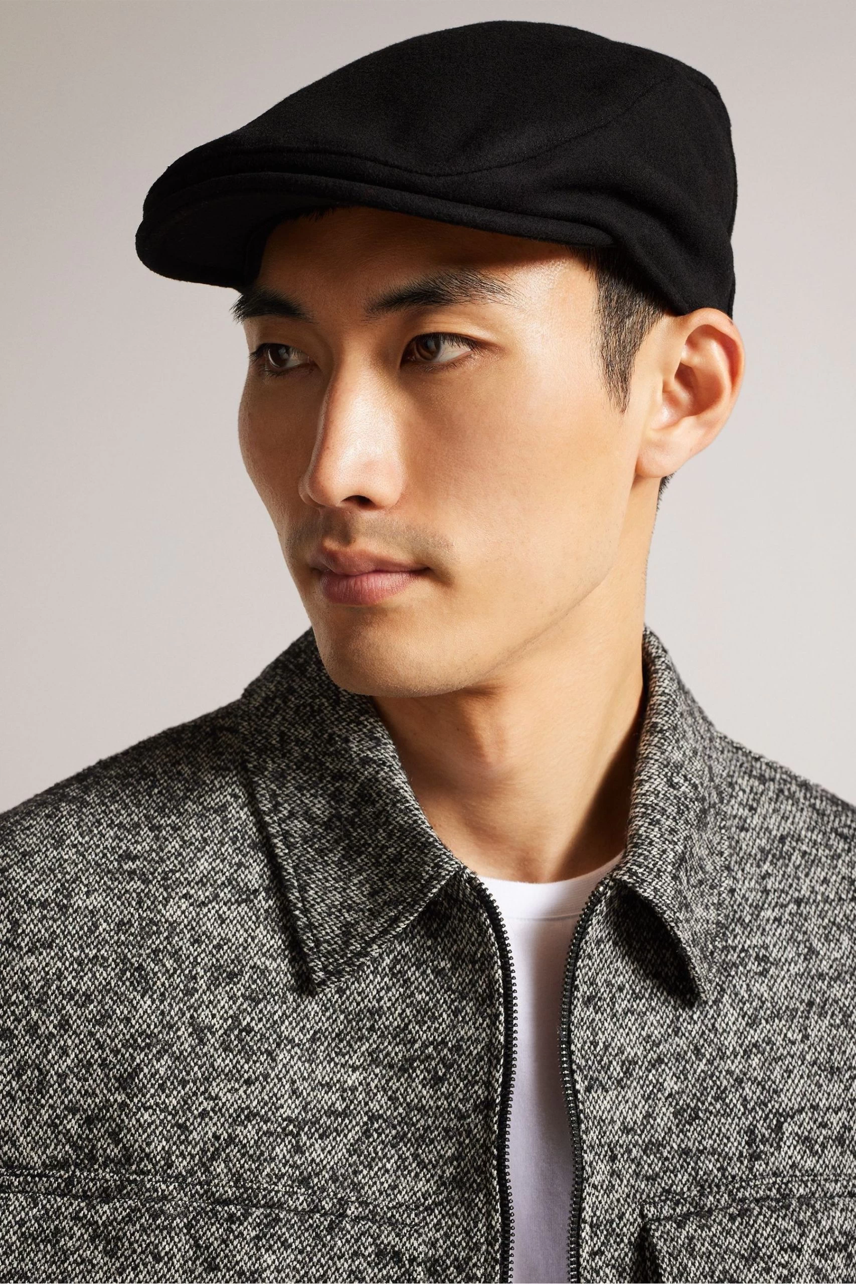 Ted Baker Alfrede Black Flat Cap 6 Ted Baker Alfrede Black Flat Cap - Image 4