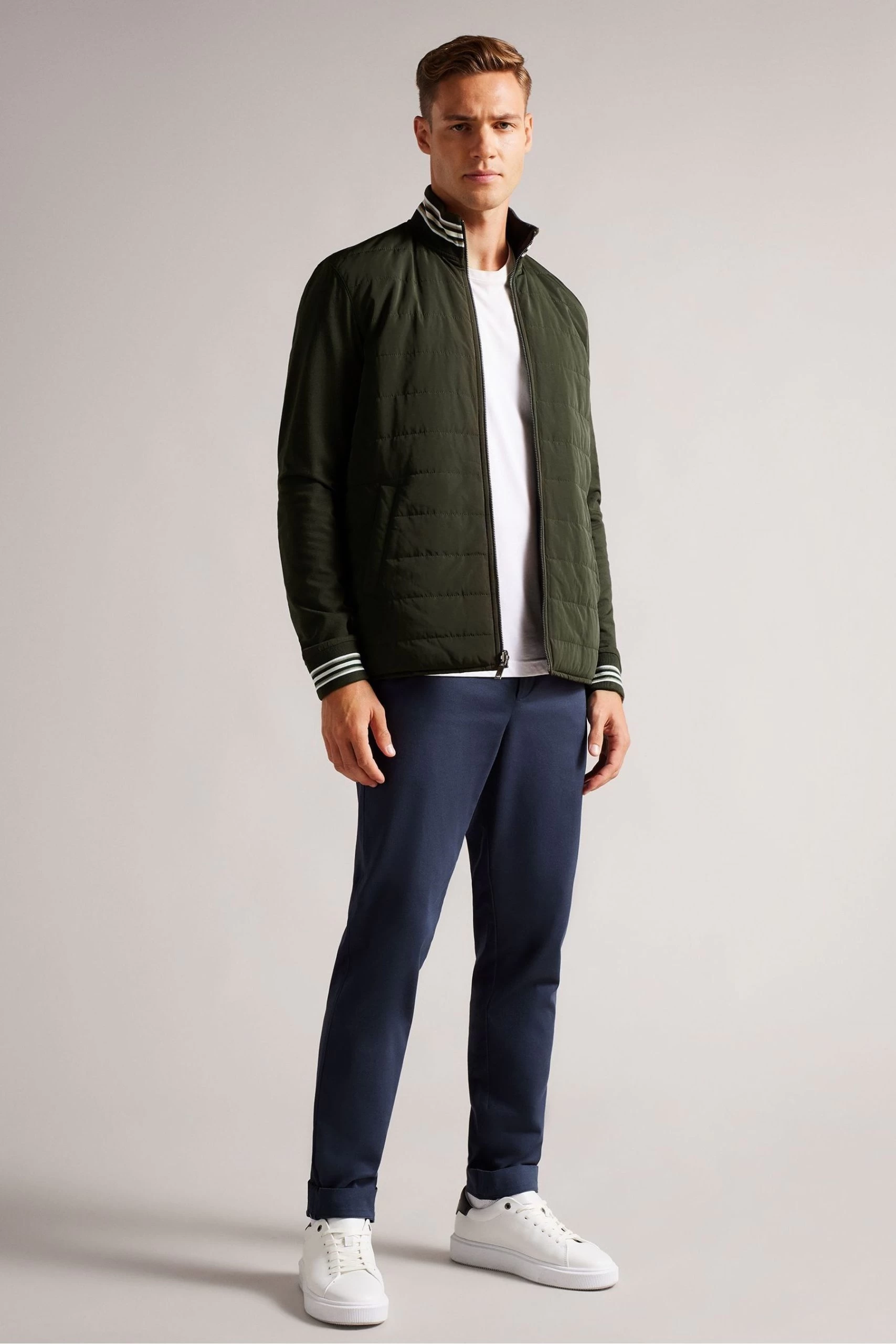 Ted Baker Green Hemis Long Sleeved Reversible Nylon Zip Through Jacket 5 Ted Baker Green Hemis Long Sleeved Reversible Nylon Zip Through Jacket - Image 3