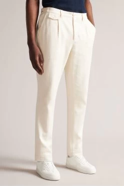 Ted Baker Natural Dacite Halden Tapered Fit Trousers
