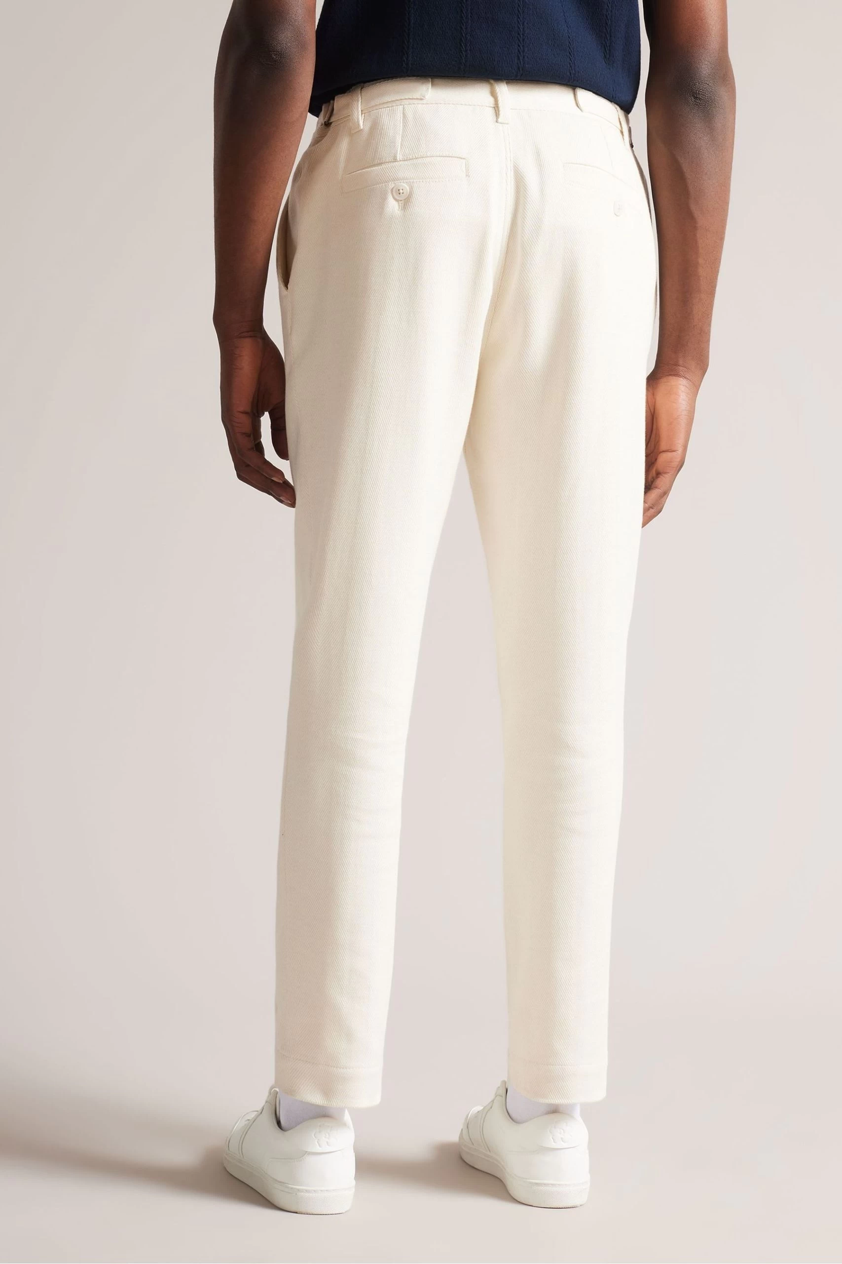 Ted Baker Natural Dacite Halden Tapered Fit Trousers 4 Ted Baker Natural Dacite Halden Tapered Fit Trousers - Image 2