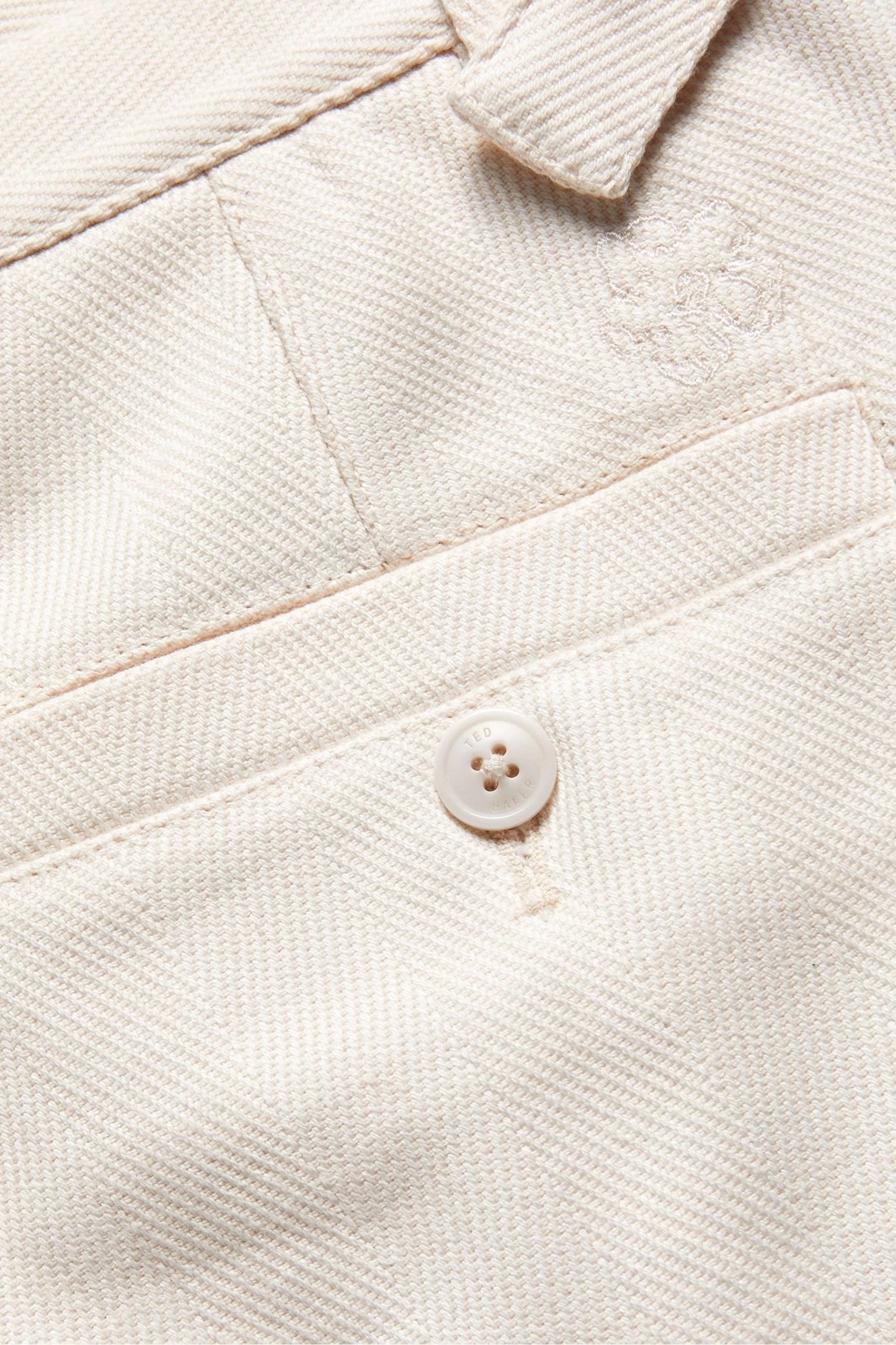 Ted Baker Natural Dacite Halden Tapered Fit Trousers 6 Ted Baker Natural Dacite Halden Tapered Fit Trousers - Image 4