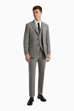 Ted Baker Grey Brushed Price Of Wales Check Regular Fit - Suit: Jacket 10 Ted Baker Grey Brushed Price Of Wales Check Regular Fit - Suit: Jacket -Ted Baker Shop D20 670s3