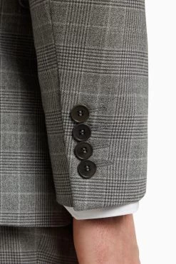 Ted Baker Grey Brushed Price Of Wales Check Regular Fit - Suit: Jacket 12 Ted Baker Grey Brushed Price Of Wales Check Regular Fit - Suit: Jacket -Ted Baker Shop D20 670s5