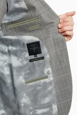 Ted Baker Grey Brushed Price Of Wales Check Regular Fit - Suit: Jacket 13 Ted Baker Grey Brushed Price Of Wales Check Regular Fit - Suit: Jacket -Ted Baker Shop D20 670s6