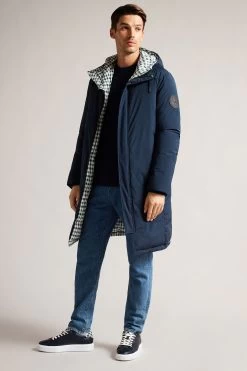 Ted Baker Blue Breyonn Check Leather Inflated Sole Sneakers -Ted Baker Shop D25850s5