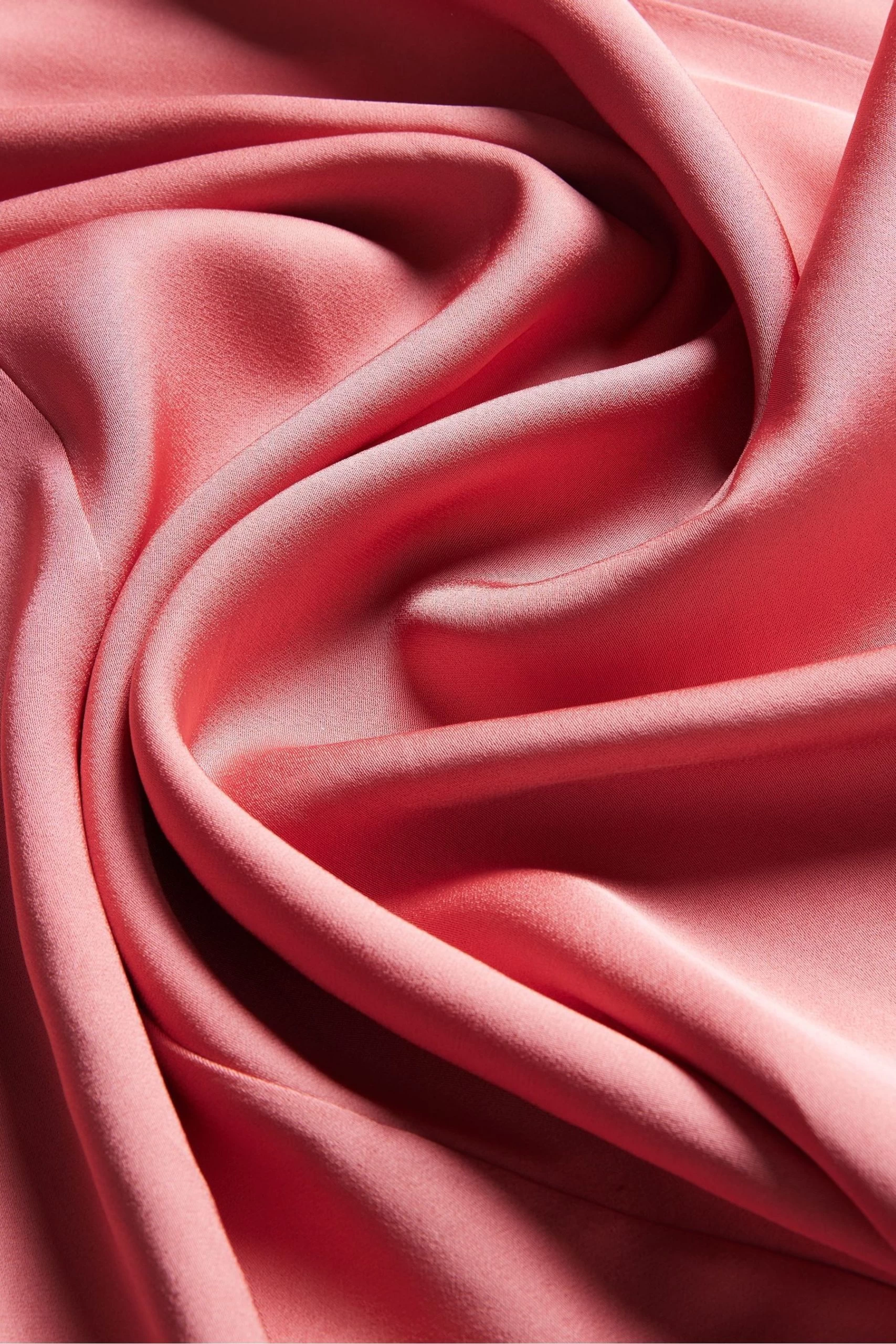 Ted Baker Dusky Pink Odinne Paneled Midi Slip Dress With Asymmetric Hem 7 Ted Baker Dusky Pink Odinne Paneled Midi Slip Dress With Asymmetric Hem - Image 5