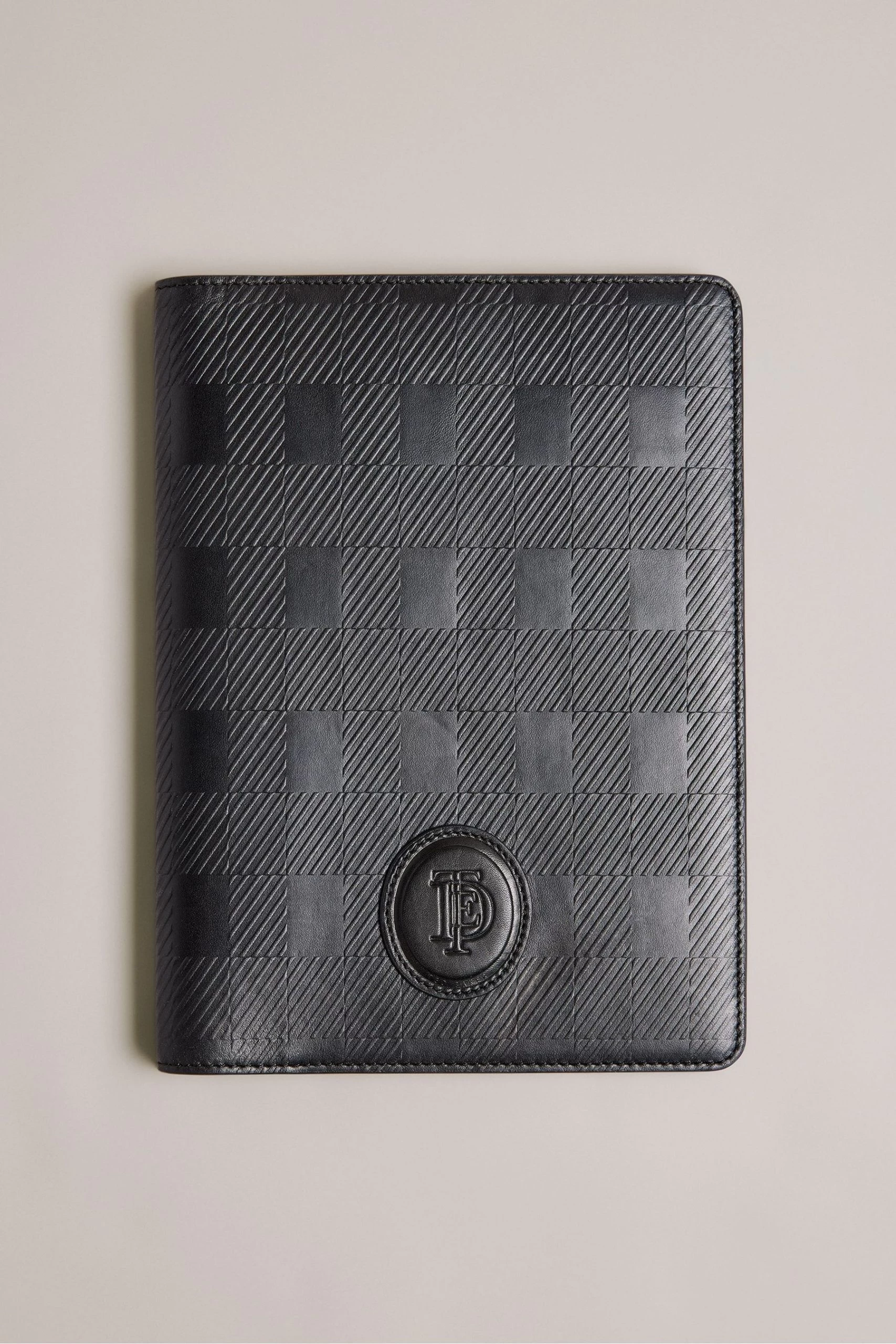 Ted Baker Conar House Check Black Leather Organiser Card Holder 3 Ted Baker Conar House Check Black Leather Organiser Card Holder